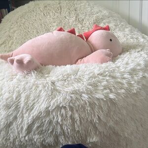 Pillow fort weighted Pink Dinosaur Plush Toy